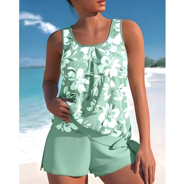 Ensemble Tankini Fleuri Chic Pour Femme | Plage