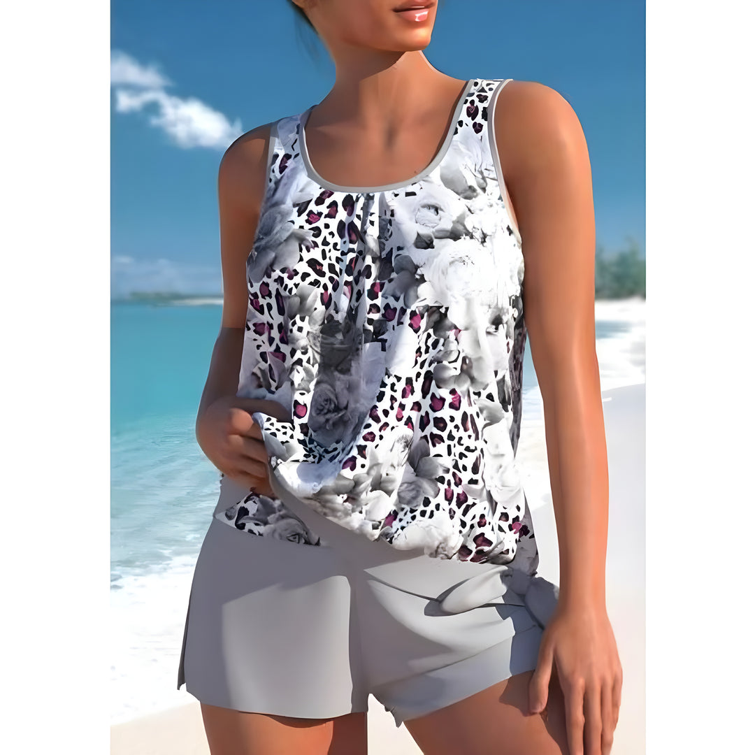 Ensemble Tankini Fleuri Chic Pour Femme | Plage