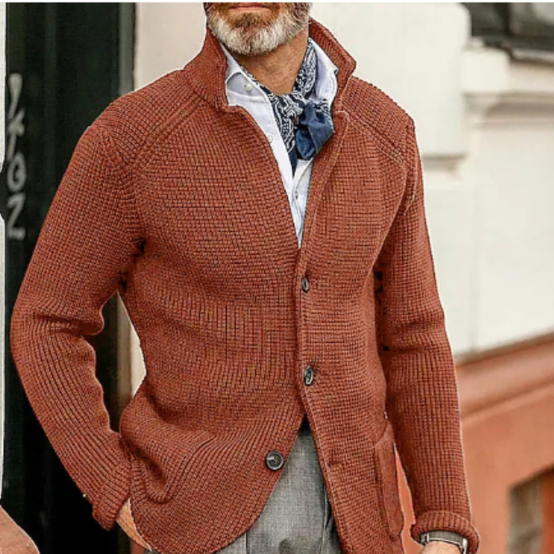 Cardigan Tricoté Chaud Pour Hommes | Hiver