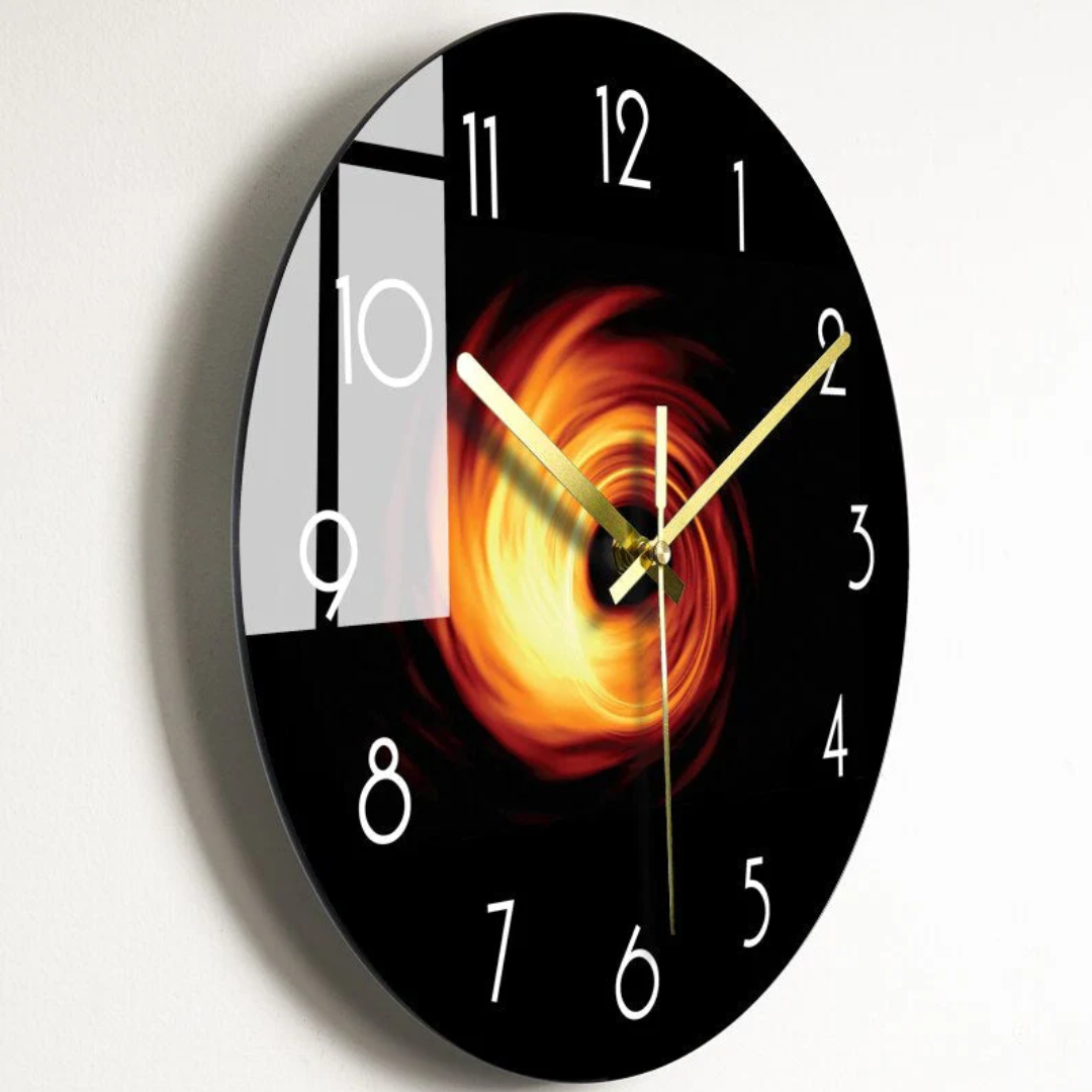 Grande Horloge Analogique Moderne En Verre