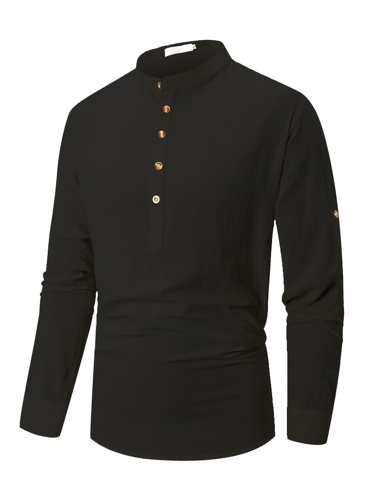 Endo | Chemise Homme Unie | Noir