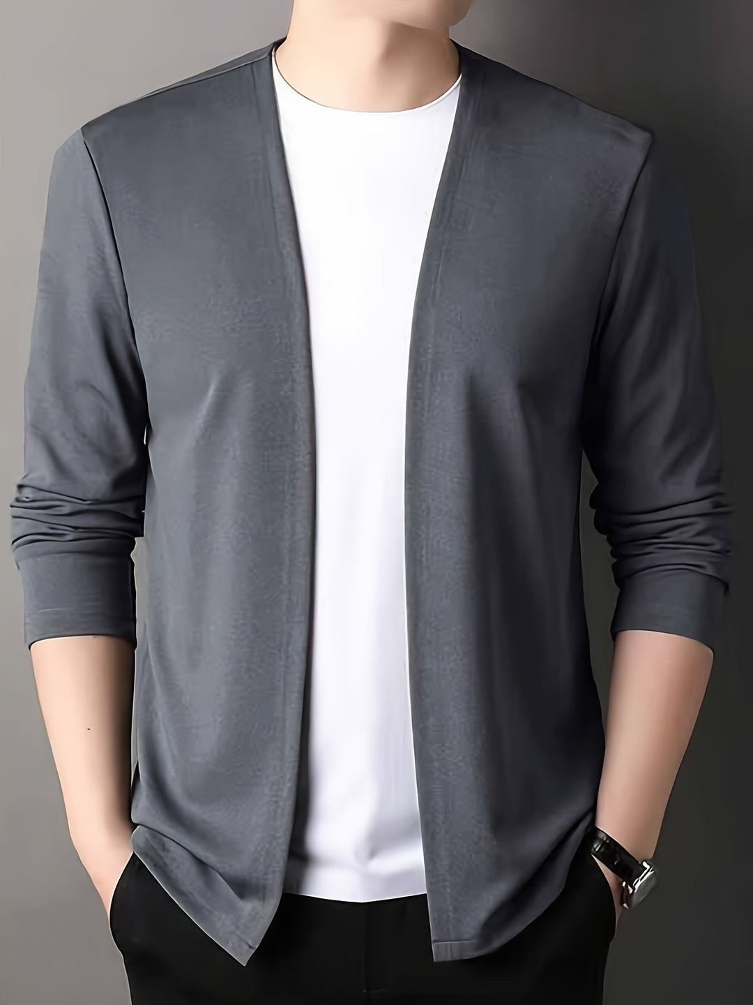 Esaravim | Hommes Coupe Slim Hiver Décontracté Cardigan | Manches Longues