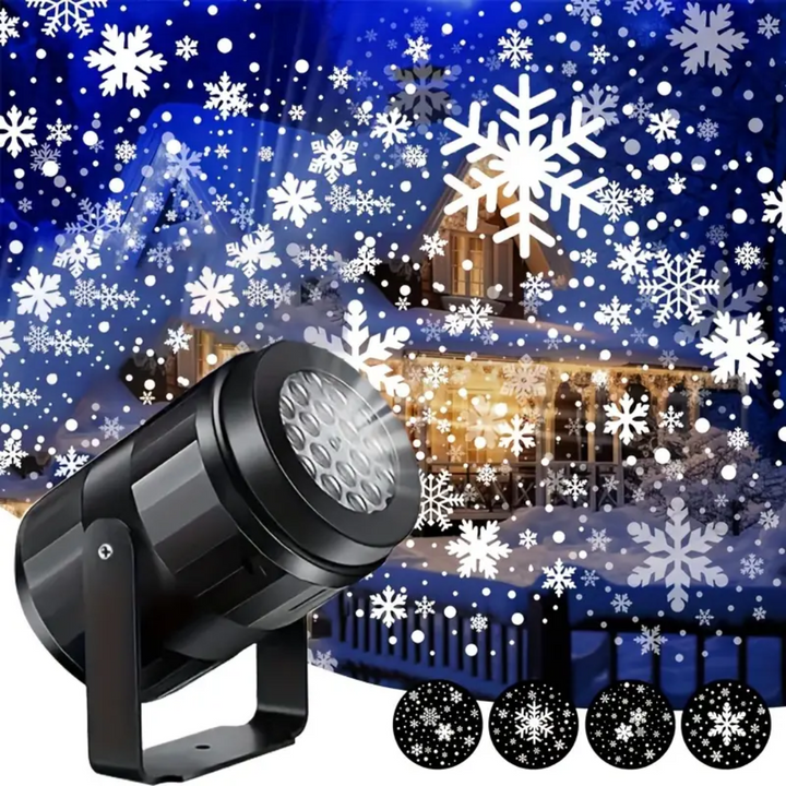 Noël Flocon De Neige Led Projecteur D'extérieur