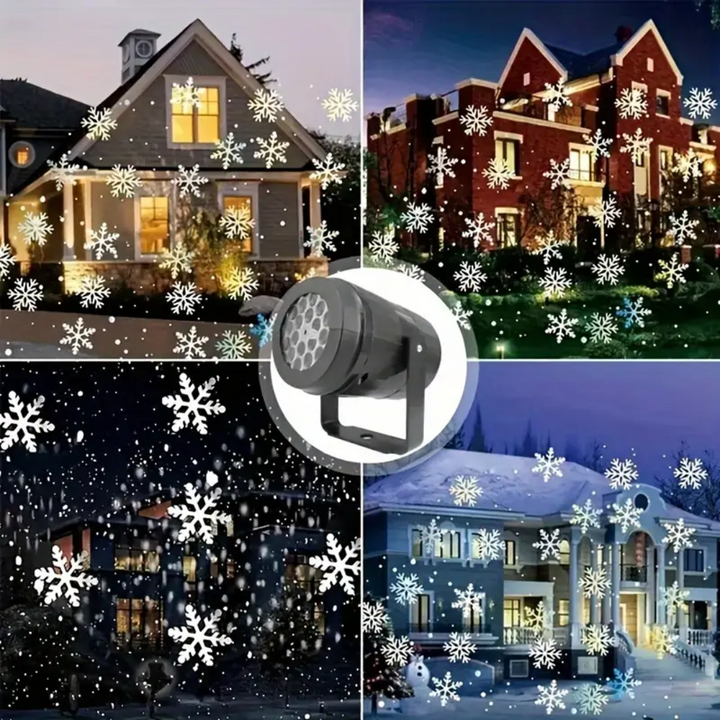 Noël Flocon De Neige Led Projecteur D'extérieur