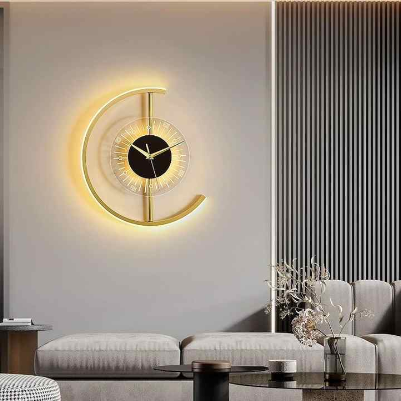 Horloge Murale LED Lumineuse Moderne