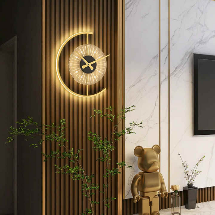 Horloge Murale LED Lumineuse Moderne