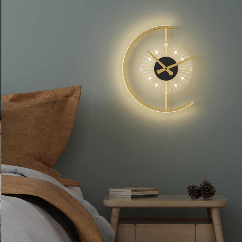 Horloge Murale LED Lumineuse Moderne