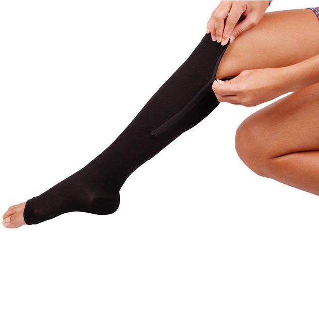 SootheFlex | Chaussettes de compression pour femmes | Fermeture éclair