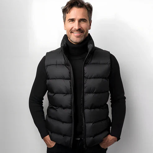 Gilet De Bouffant Sans Manches Pour Hommes | Fermeture Éclair