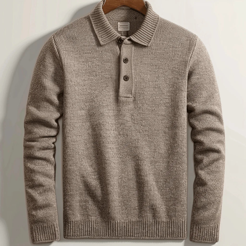 Polo Homme Manches Longues | Tricot