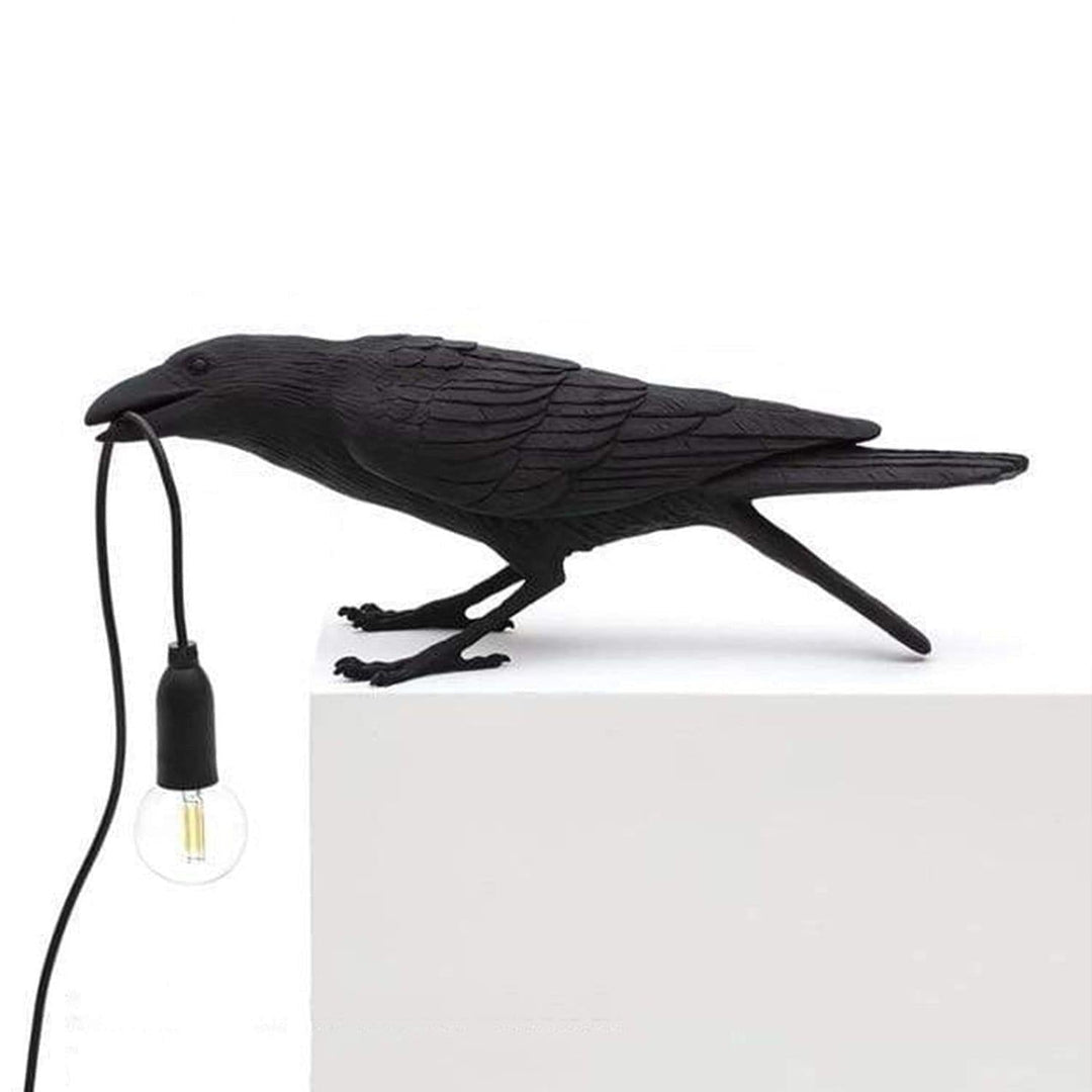 Lampe Oiseau Noire Vintage Moderne