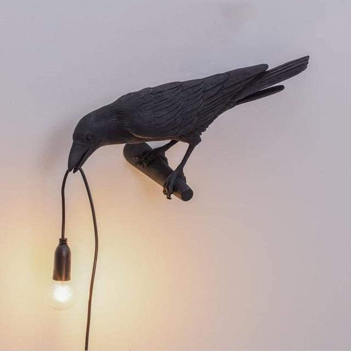 Lampe Oiseau Noire Vintage Moderne